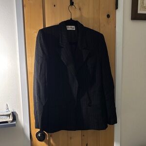 Stanley Black Pinstripe Jacket